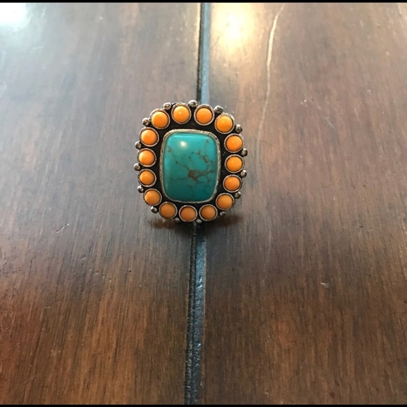 Fossil Turquoise Ring - Picture 1 of 1